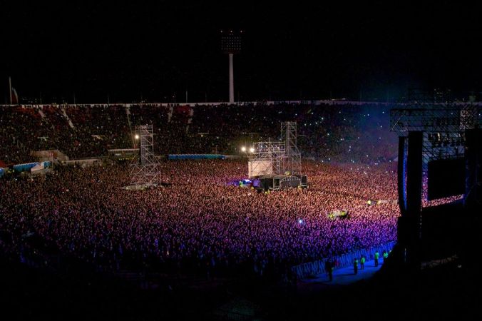 Maiden England 2013 World Tour finale Estadio Nacional, Santiago, Chile October 2nd.